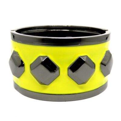 Bracelete Grafite e Amarelo