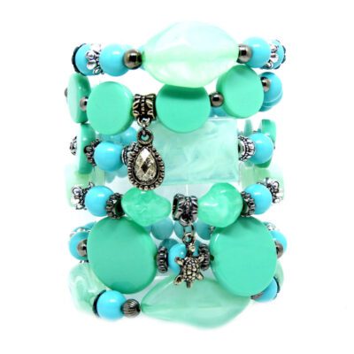 Kit de Pulseiras Azul Turquesa