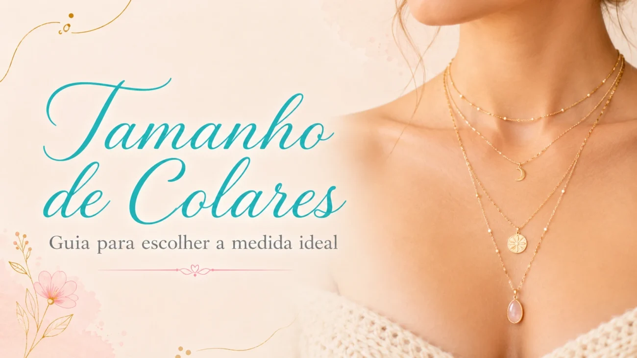 Guia de tamanhos de colares | Bela Bijuterias